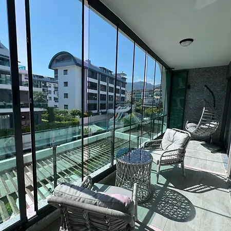 Апартаменты Bright Flat With Pool & Private 750m To Sea Алания
