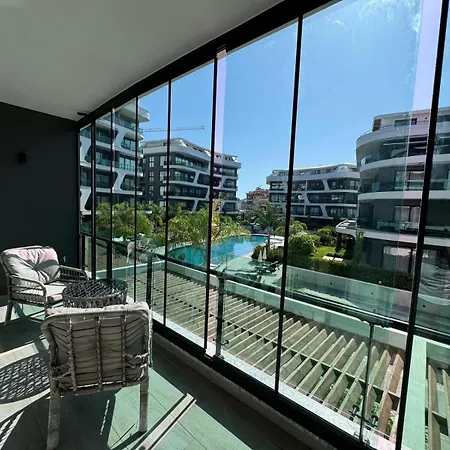 Bright Flat With Pool & Private 750m To Sea Alanya